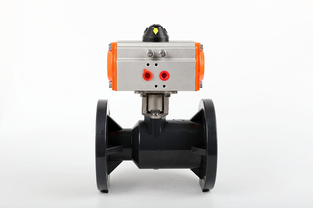 龙华气动法兰一体球阀